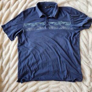 Travis Mathew mens polo XXL small hole see photo embroidery on sleeve 2X…